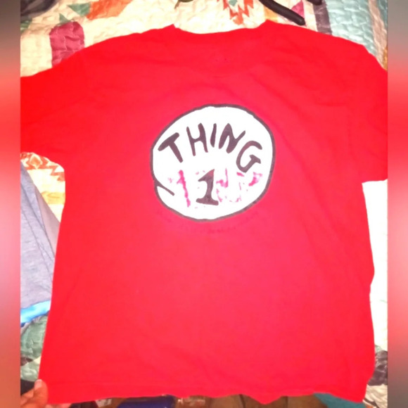 Universal studios kids Thing One Shirt Large - Picture 2 of 4